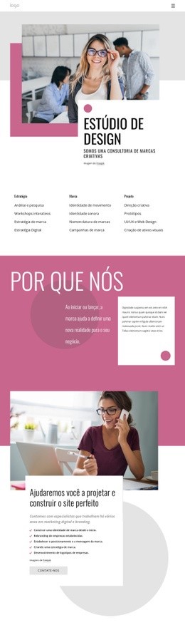 Somos Uma Agência De Marcas Criativas - Landing Page De Alta Conversão