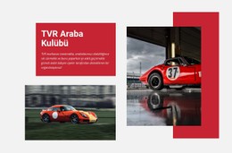 TVR Araba Kulübü Premium CSS Şablonu