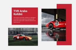 TVR Araba Kulübü - Web Sitesi Şablonları