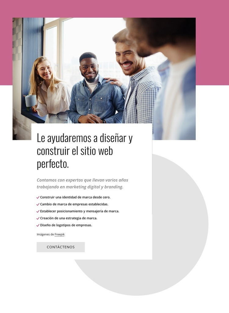 Creatividad con poder de transformar. Creador de sitios web HTML