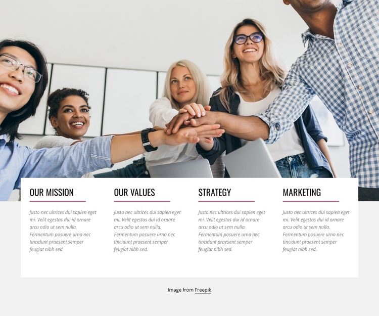 We are strategic design agency One Page Template