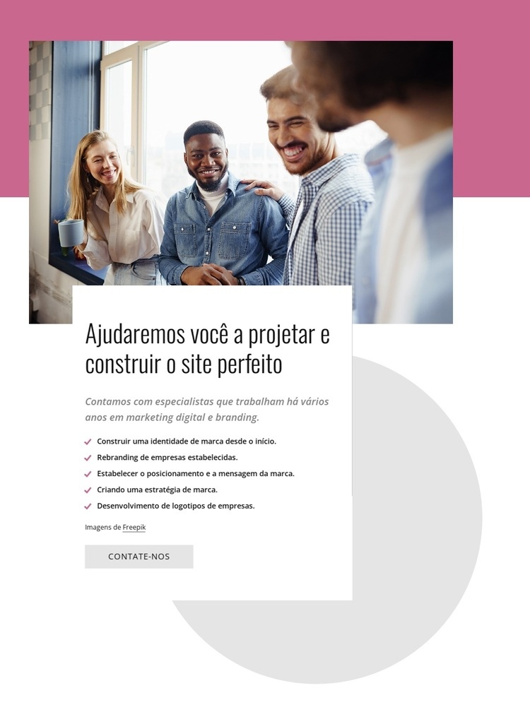 Criatividade com poder de transformar Landing Page