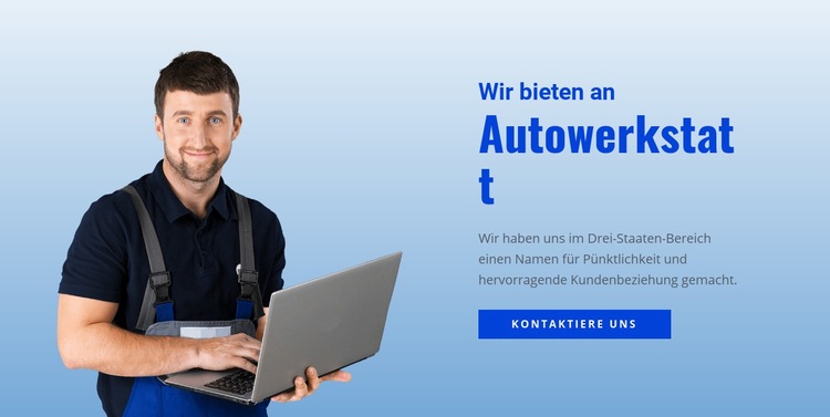 Getriebe reparieren Website Builder-Vorlagen