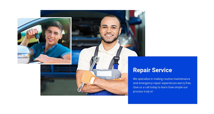 Air conditioning system repair HTML Template