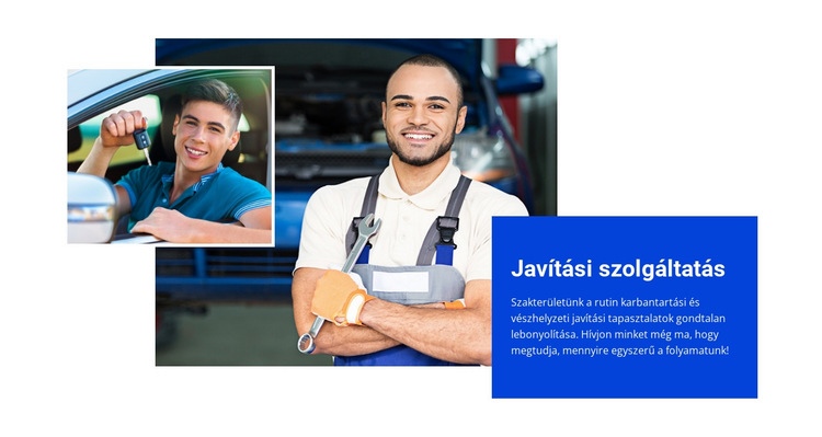 Légkondicionáló rendszer javítása HTML Sablon