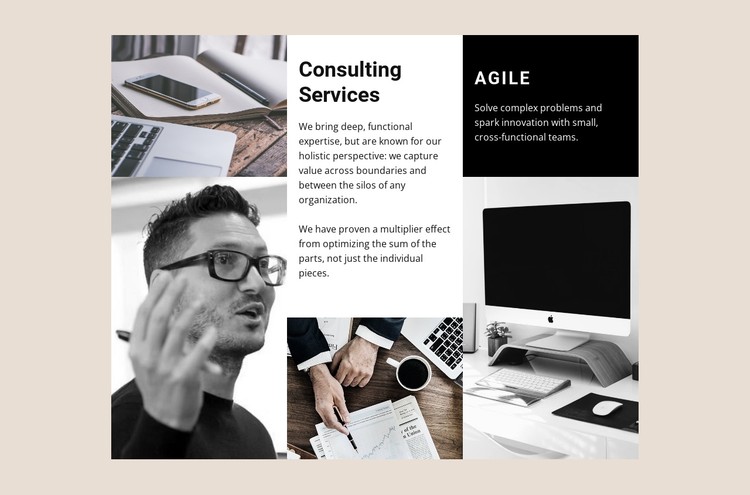 Design, discover, develop, consolidate CSS Template