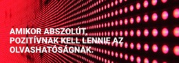 Abszolút Pozitívnak Kell Lennie Az Olvashatóságnak – Prémium Sablon