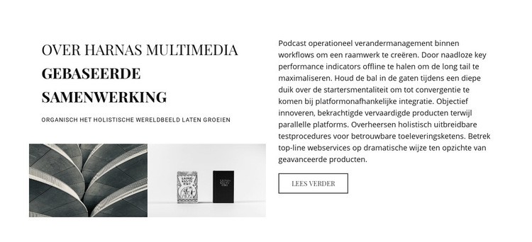 Over samenwerking op basis van multimedia CSS-sjabloon