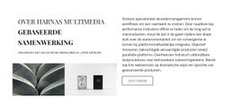 Over Samenwerking Op Basis Van Multimedia - HTML5-Paginasjabloon