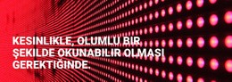 Kesinlikle Olumlu Okunabilir Olmalıdır