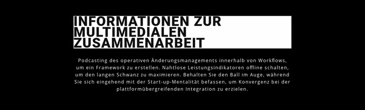 Nutzen Sie Multimedia und Zusammenarbeit Joomla Vorlage