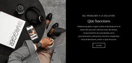 Impresionante Diseño Web Para Dividir Con Tema Empresarial