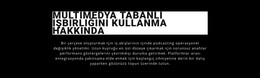 Multimedya Ve Işbirliğinden Yararlanın - WordPress Teması