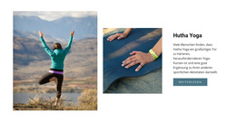 Yoga Gesunder Lebensstil - HTML- Und CSS-Vorlage