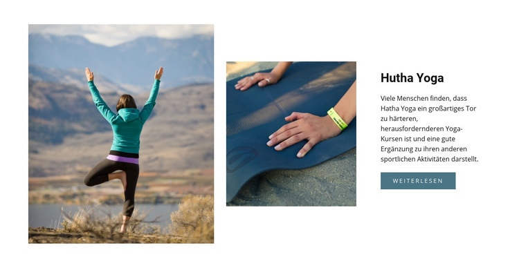 Yoga gesunder Lebensstil HTML5-Vorlage