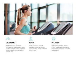 Ciclismo, Yoga Y Pilates - Diseño De Sitio Moderno