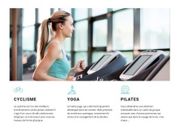 Cyclisme, Yoga Et Pilates – Page De Destination HTML5