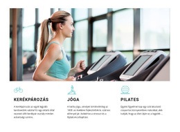 Kerékpározás, Jóga És Pilates - Modern Webhelytervezés