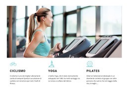 Ciclismo, Yoga E Pilates - HTML Website Creator
