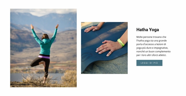 Yoga stile di vita sano Mockup del sito web