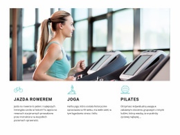 Jazda Na Rowerze, Joga I Pilates - Przeciągnij I Upuść Stronę Docelową