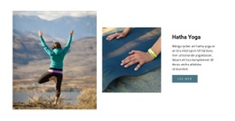 Yoga Hälsosam Livsstil - Responsiv Webbplatsmall