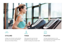 Cycling, Yoga And Pilates - Create Beautiful Templates