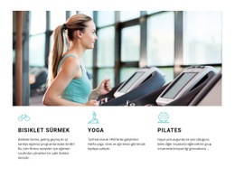Bisiklet, Yoga Ve Pilates - Güzel Şablonlar Oluşturun
