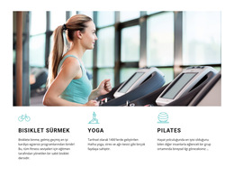 Bisiklet, Yoga Ve Pilates - En Iyi Web Sitesi Şablonu Tasarımı
