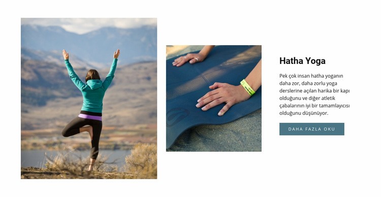 Yoga sağlıklı yaşam tarzı Web sitesi tasarımı