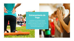 Entrenamiento De Yoga: Código De Plantilla HTML