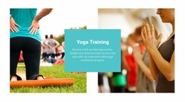 Yoga training - Html Code Example by Nicepage