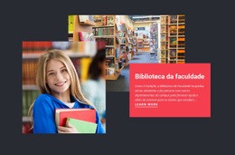 Biblioteca Da Faculdade - Modelo HTML5 Responsivo