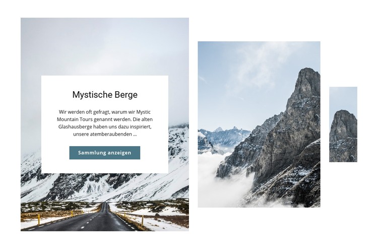 Mystische Berge CSS-Vorlage