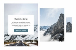 Mystische Berge – Einseitenvorlage Für Jedes Gerät