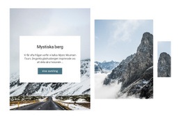 Mystiska Berg - Enkel Webbplatsmall