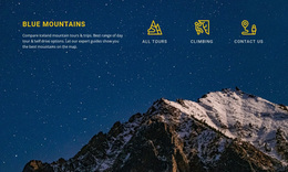 Blue Mountains Australië - Creatieve Multifunctionele Sjabloon