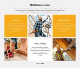 Wir Arbeiten Unermüdlich - Benutzerdefinierte HTML5-Vorlage