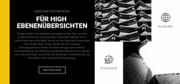 Responsive Webvorlage Für Strenge Formen In Der Architektur