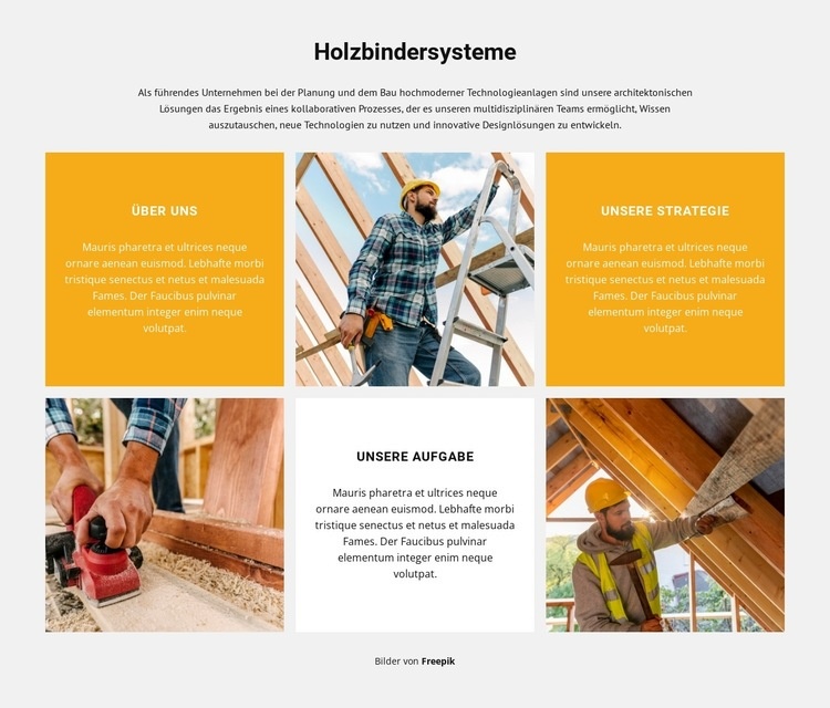 Wir arbeiten unermüdlich Website Builder-Vorlagen