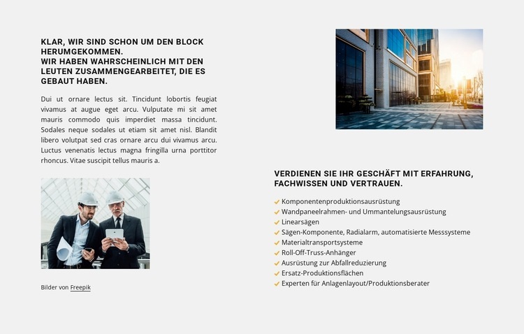 Du hast eine Vision Website design