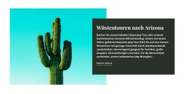 Wüstentouren In Arizona - Kostenlose Zielseite
