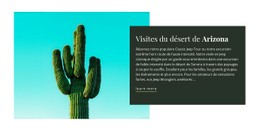 Excursions Dans Le Désert De L'Arizona - Conception Web Polyvalente