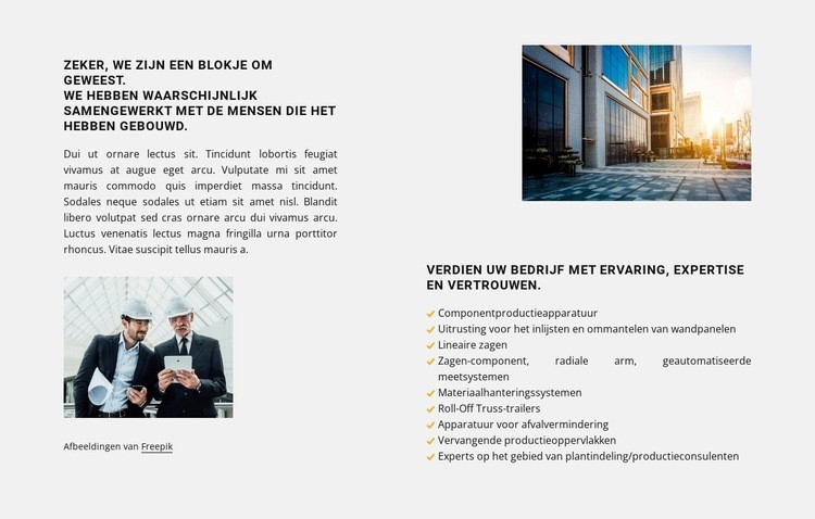 Je hebt een visie Html Website Builder