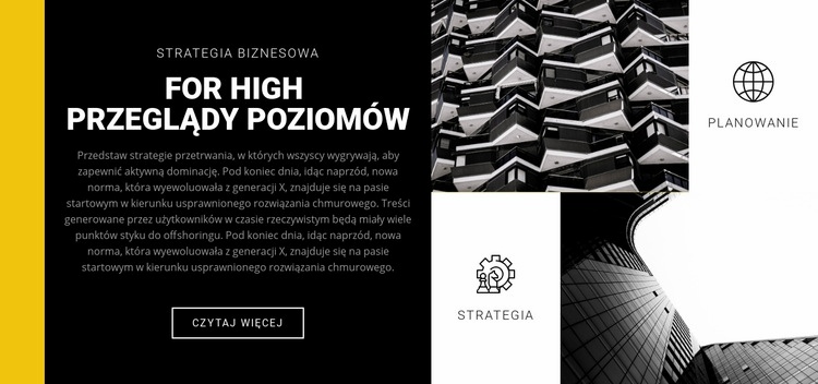 Surowe formy w architekturze Szablon HTML5