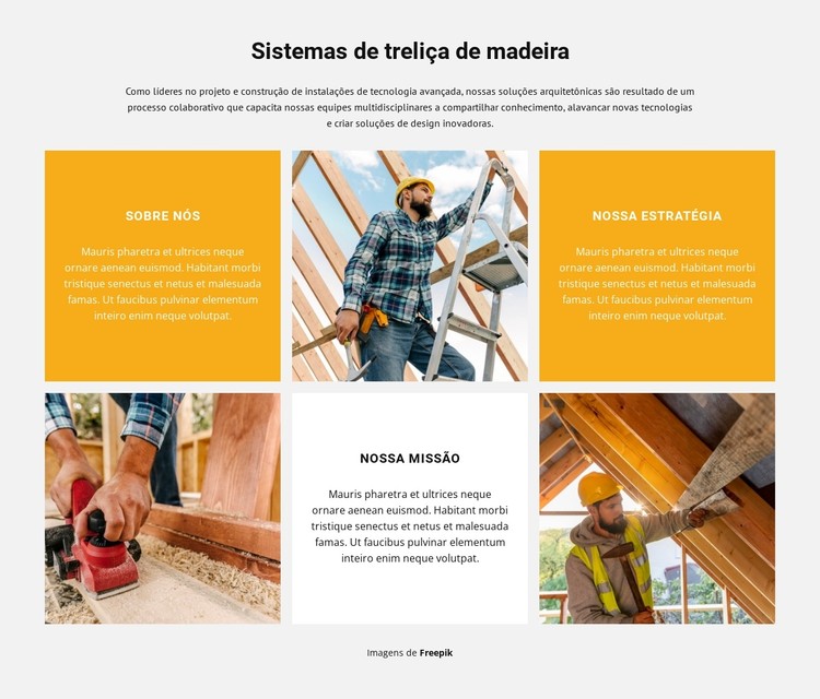 Trabalhamos incansavelmente Template CSS