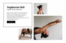 Webbplatsdesign För Yoga Frisk Studio