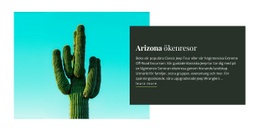 HTML-Sidadesign För Arizona Ökenresor