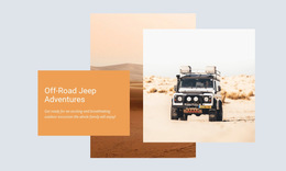 Responsive HTML5 For Offroad Jeep Adventures