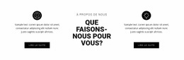 Ce Que Nous Faisons Pour Vous - Page De Destination Du Commerce Électronique